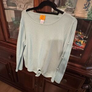 Ruby Rd. Mint Green Long Sleeve Top